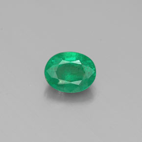 Esmeralda verde natural 0,38ct, corte oval, SI