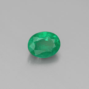 Esmeralda verde natural 0,38ct, corte oval, SI