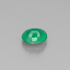 Esmeralda verde natural 0,38ct, corte oval, SI