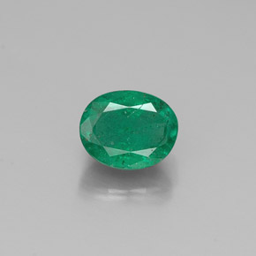 Esmeralda verde natural 0,44ct, corte oval, SI