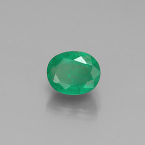 Esmeralda verde natural 0,43ct, corte oval, SI