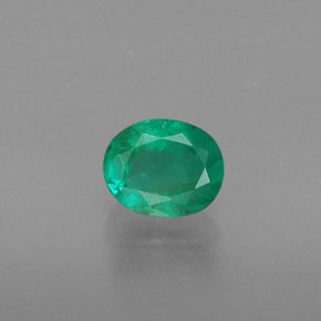 Esmeralda verde natural 0,36ct, corte oval, SI