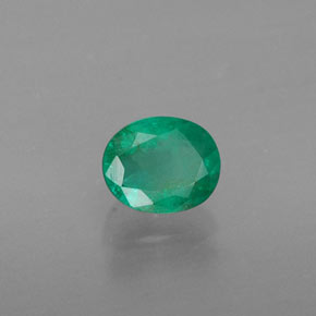 Esmeralda verde natural 0,36ct, corte oval, SI