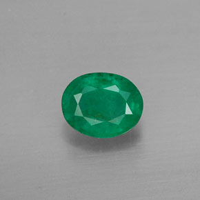 Esmeralda verde natural 0,36ct, corte oval, SI