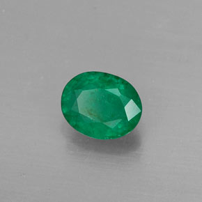 Esmeralda verde natural 0,36ct, corte oval, SI