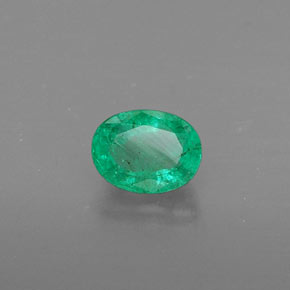 Esmeralda verde natural 0,37ct, corte oval, SI