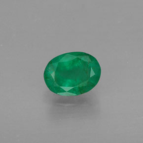 Esmeralda verde natural 0,37ct, corte oval, SI