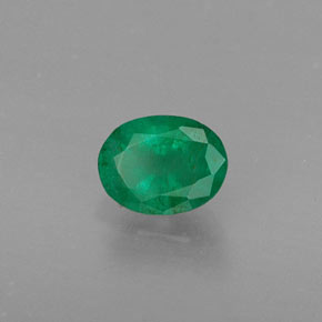 Esmeralda verde natural 0,37ct, corte oval, SI