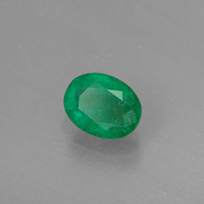 Esmeralda verde natural 0,33ct, corte oval, SI