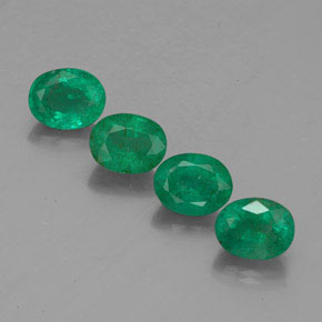 Pedras preciosas de esmeralda verde natural de  ct, corte oval, VS-SI