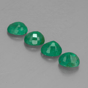 Pedras preciosas de esmeralda verde natural de  ct, corte oval, VS-SI