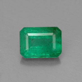 Esmeralda verde natural 0,98ct, corte esmeralda, SI-I1