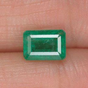 Esmeralda verde natural 1,18ct, corte esmeralda, SI-I1