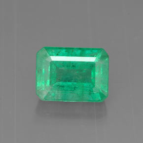 Esmeralda verde natural 1,05ct, corte esmeralda, SI-I1
