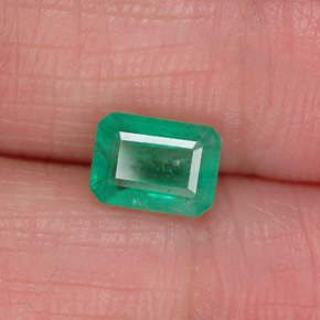 Esmeralda verde natural 1,07ct, corte esmeralda, SI-I1