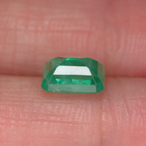 Esmeralda verde natural 1,07ct, corte esmeralda, SI-I1