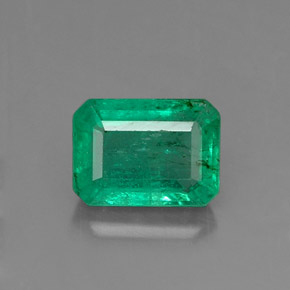 Esmeralda verde natural 0,96ct, corte esmeralda, SI-I1