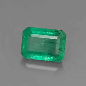 Esmeralda verde natural 0,96ct, corte esmeralda, SI-I1