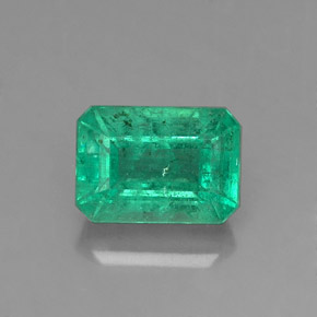 Esmeralda verde natural 1,04ct, corte esmeralda, SI-I1