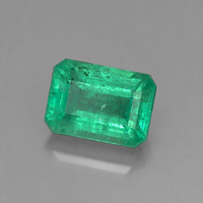 Esmeralda verde natural 1,04ct, corte esmeralda, SI-I1