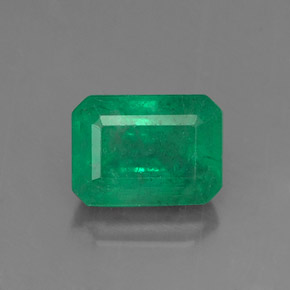 Esmeralda verde natural 1,15ct, corte esmeralda, SI-I1