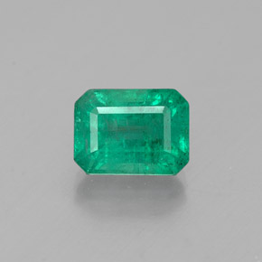 Esmeralda verde natural 1,09ct, corte esmeralda, SI