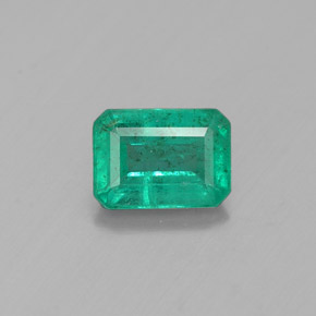 Esmeralda verde natural 0,84ct, corte esmeralda, SI