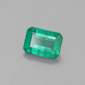 Esmeralda verde natural 0,84ct, corte esmeralda, SI