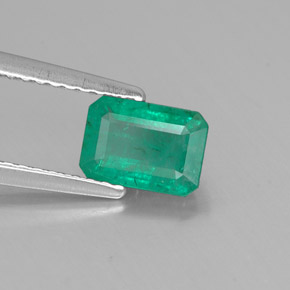 Esmeralda verde natural 0,91ct, corte esmeralda, SI