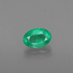 Esmeralda verde natural 0,41ct, corte oval, SI