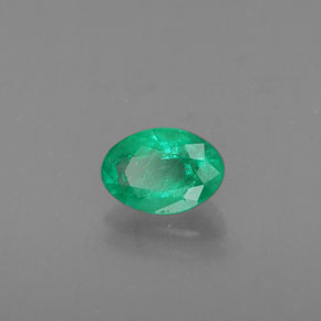 Esmeralda verde natural 0,41ct, corte oval, SI