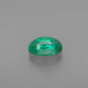 Esmeralda verde natural 0,49ct, corte oval, SI
