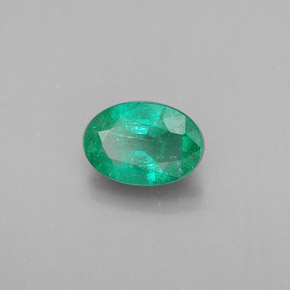 Esmeralda verde natural 0,35ct, corte oval, SI