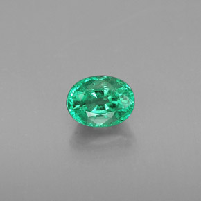 Esmeralda verde natural 0,48ct, corte oval, SI
