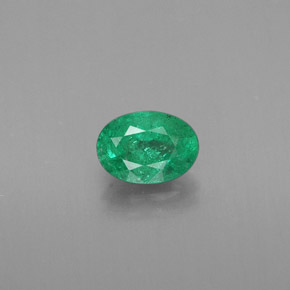 Esmeralda verde natural 0,39ct, corte oval, SI-I1