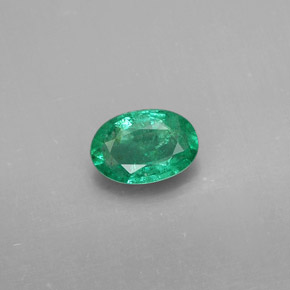 Esmeralda verde natural 0,34ct, corte oval, SI