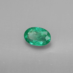 Esmeralda verde natural 0,34ct, corte oval, SI