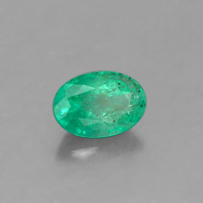 Esmeralda verde natural 0,41ct, corte oval, SI-I1