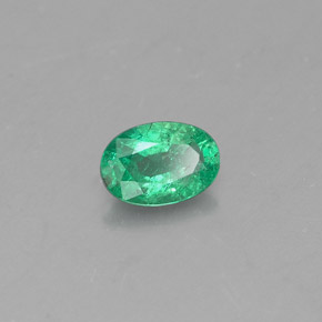 Esmeralda verde natural 0,32ct, corte oval, SI-I1