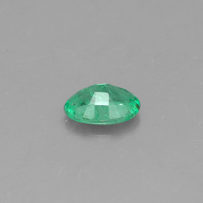 Esmeralda verde natural 0,32ct, corte oval, SI-I1