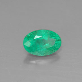 Esmeralda verde natural 0,42ct, corte oval, SI