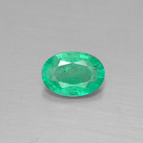 Esmeralda verde natural 0,31ct, corte oval, SI