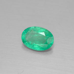 Esmeralda verde natural 0,31ct, corte oval, SI
