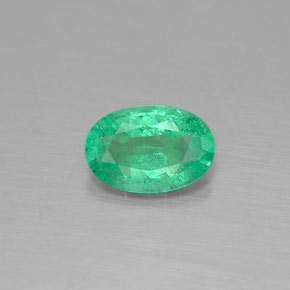 Esmeralda verde natural 0,33ct, corte oval, SI