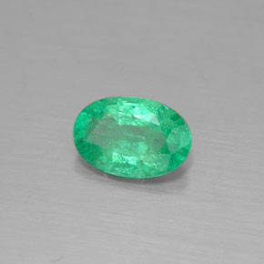 Esmeralda verde natural 0,33ct, corte oval, SI