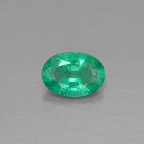 Esmeralda verde natural 0,31ct, corte oval, SI