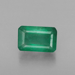 Esmeralda verde natural 0,61ct, corte esmeralda, SI-I1