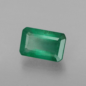 Esmeralda verde natural 0,61ct, corte esmeralda, SI-I1