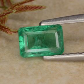 Esmeralda verde natural 0,70ct, corte esmeralda, SI-I1
