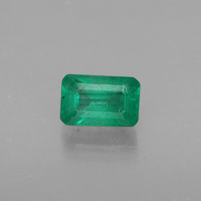 Esmeralda verde natural 0,54ct, corte esmeralda, SI-I1